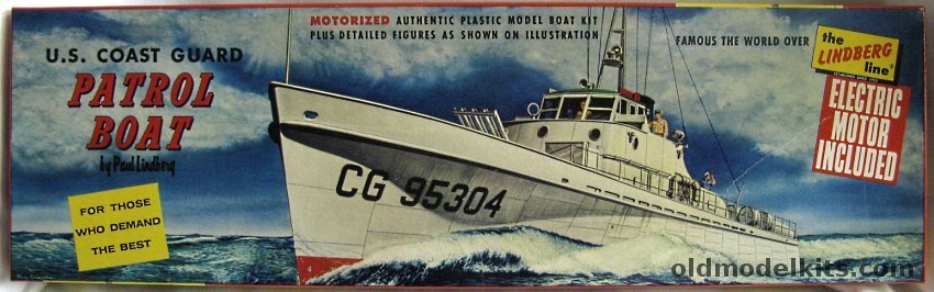 Lindberg 1/80 USCG Cape Gull (WPB-95304) Patrol Boat CG-95304 - Motorized, 707M-198 plastic model kit